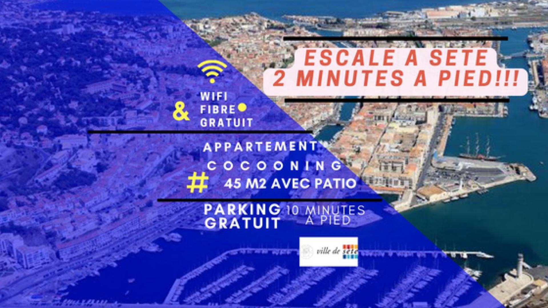 Splendide T2 Neuf Coocoonig Avec Petit Patio Daire Sète Dış mekan fotoğraf